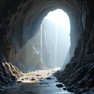 Tunnel scavato nella roccia